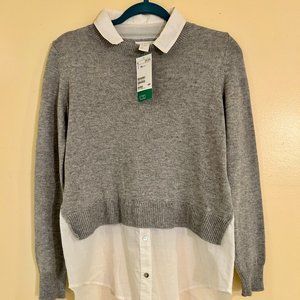 Sweater & Long Sleeve Shirt Tunic Combo